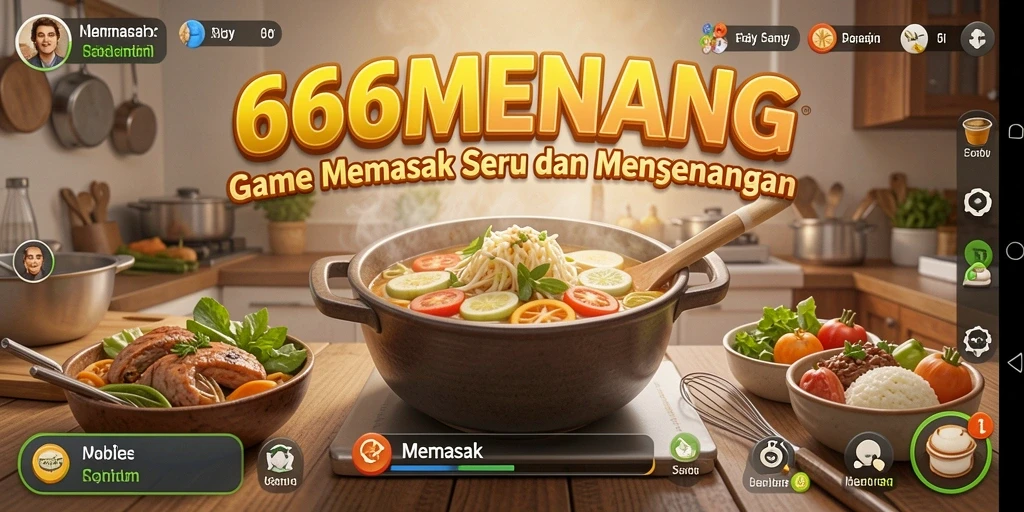 Tampilan antarmuka 666MENANG yang menarik dalam permainan Memasak.