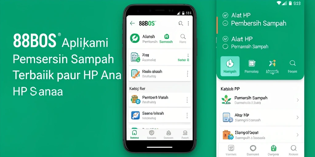 Antarmuka pengguna <strong>88BOS</strong> yang sederhana dan efektif untuk pembersihan sampah.