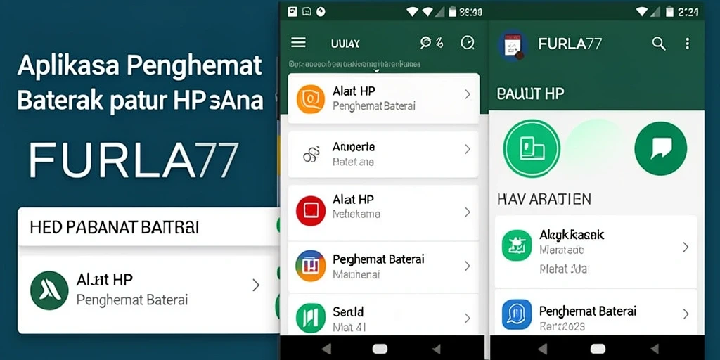 Antarmuka FURLA77 yang intuitif untuk Penghemat Baterai.