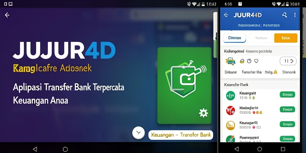 Tampilan antarmuka JUJUR4D yang memudahkan pengguna dalam melakukan transfer.