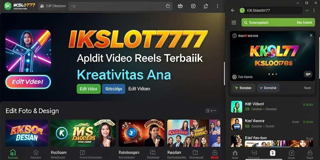 Antarmuka KKSLOT777 yang memudahkan pengeditan video Reels.