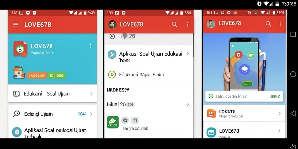 Tampilan antarmuka LOVE678 yang menarik dan edukatif.