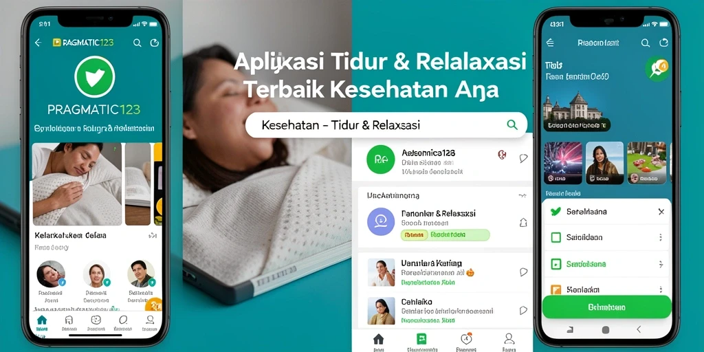 Tampilan antarmuka PRAGMATIC123 yang menenangkan untuk tidur yang nyaman.