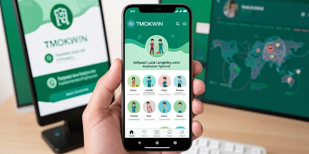 Antarmuka sederhana dan informatif dari TMOKWIN untuk Lacak Langkah.