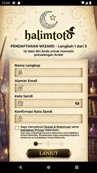 Daftar Akun Baru Halimtoto untuk Pengguna Android